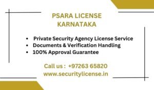 Private Security Agency License in Karnataka