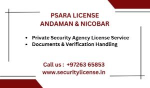 PSARA License in Andaman & Nicobar