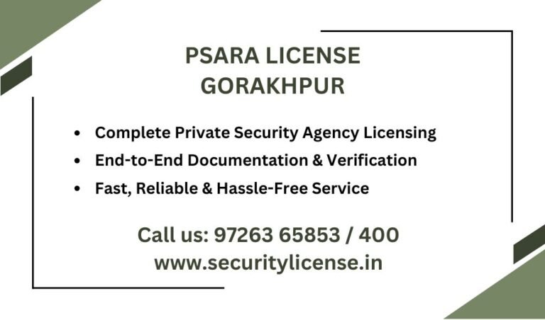 PSARA License in Gorakhpur
