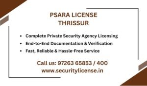 PSARA License in Thrissur