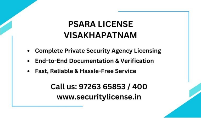 PSARA Licence in Visakhapatnam