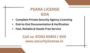 Private Security Agency License in Goa