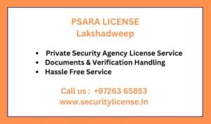 Private Security Agency License in Lakshadweep