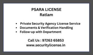Private Security Agency License in Ratlam