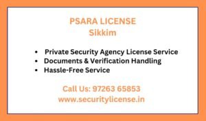 Private Security Agency License in Sikkim