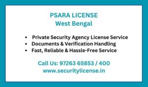 Private Security Agency License in West Bengal